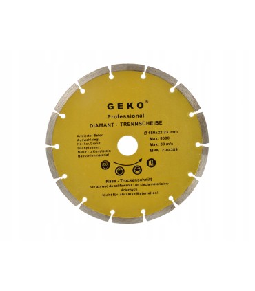Tarcza diam.180mm segment.GEKO PROFI
