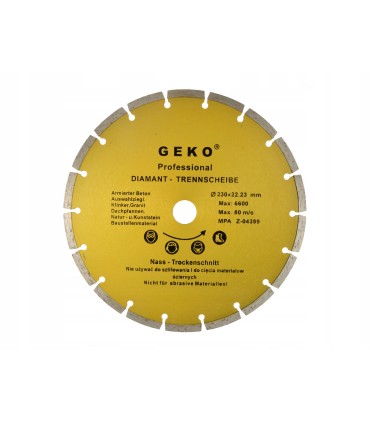 Tarcza diam.230mm segment.GEKO PROFI