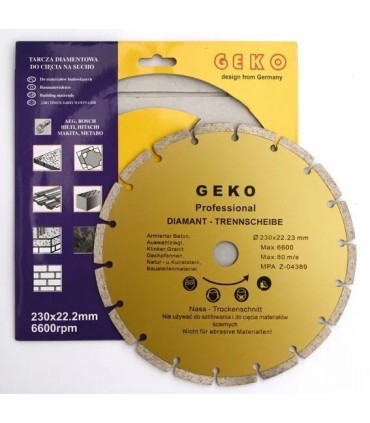 Tarcza diam.230mm segment.GEKO PROFI