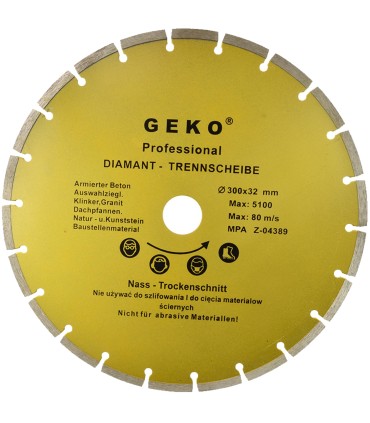 Tarcza diam.300x8x32mm segment GEKO PROFI