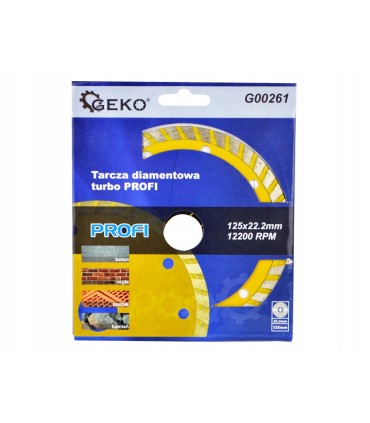 Tarcza diam.125mm turbo GEKO PROFI