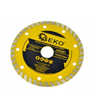 Tarcza diam.125mm turbo GEKO PROFI