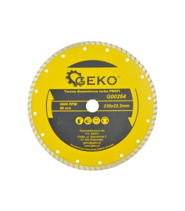 Tarcza diam.230mm turbo GEKO PROFI