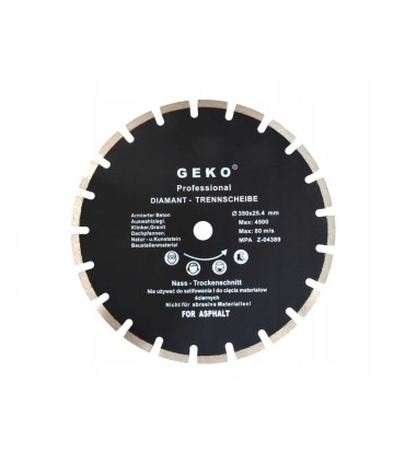 Tarcza diam.350x25,4mm asfalt GEKO PROFI