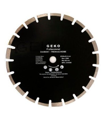 Tarcza diam.350x25,4mm asfalt GEKO PROFI