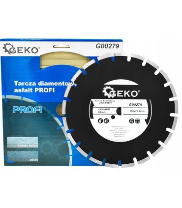 Tarcza diam.350x25,4mm asfalt GEKO PROFI