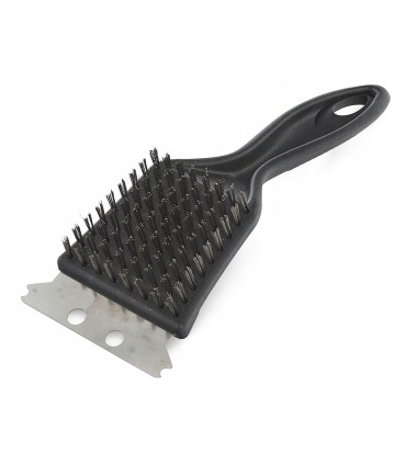 Szczotka druciana ze skrobakiem 2w1 – do czyszczenia grilla