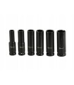 Zestaw długich nasadek udarowych 1/2" 10-21mm 6el.