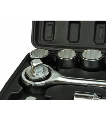 Zestaw kluczy nasad.21el.3/4" 12-kąt.19-50mm czarna walizka