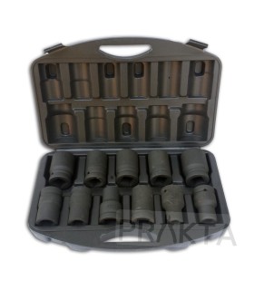 Kpl. nasadek udarowych 1" do klucza przekł 11el/17-41mm