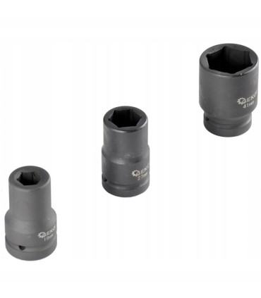 Kpl. nasadek udarowych 1" do klucza przekł 11el/17-41mm