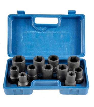 Kpl. nasadek udarowych 1" do klucza przekł 11el/17-41mm