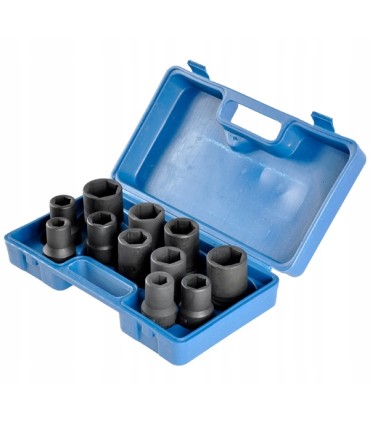 Kpl. nasadek udarowych 1" do klucza przekł 11el/17-41mm