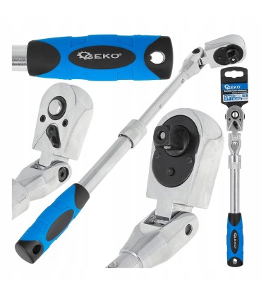 Grzechotka łamana teleskopowa 3/8" 285-375mm 72T