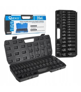 Zestaw nasadek udarowych dł. i kr. 1/2" 8-32mm 35szt