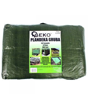 Plandeka 4x8m gruba/zielona
