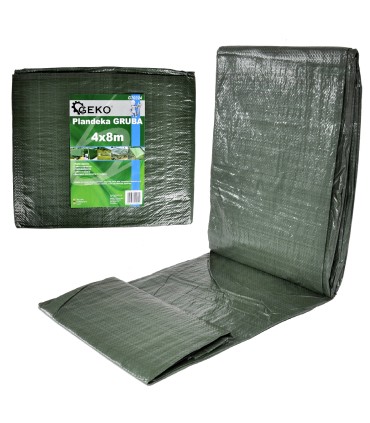 Plandeka 8x10m gruba/zielona