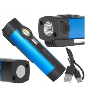 Latarka wielofunkcyjna z magnesem + UV LED