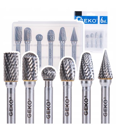 Zestaw frezów trzpieniowych do metalu 6mm 6el.