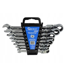 Kpl.kluczy łamanych z grzechotką 8el.8-22mm