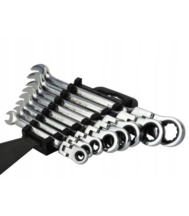 Kpl.kluczy łamanych z grzechotką 8el.8-22mm