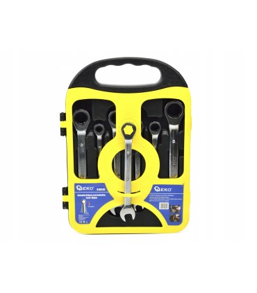 Kpl. kluczy z grzechotką 7el 8-19mm