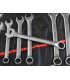 Kpl. kluczy płasko-oczkowych calowych 16el 1/4"-1,1/4"