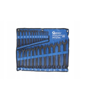 Klucze płasko-oczkowe CRV-czarne 6-32mm 25el.