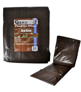 Plandeka 2x3m extra gruba/brązowa 200G