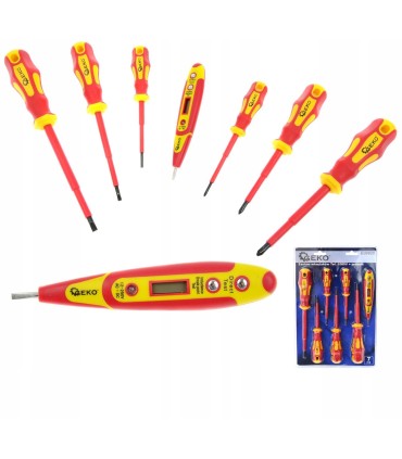 Zestaw wkretaków 7el. 1000V + próbnik model nr. 2 