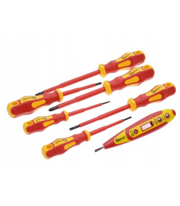 Zestaw wkretaków 7el. 1000V + próbnik model nr. 2 