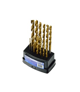 Kpl.wierteł 13szt.1,5-6,5mm HSS TiN plast.box 