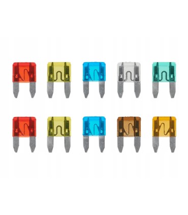 Zestaw bezpieczników samochodowych mini 10EL