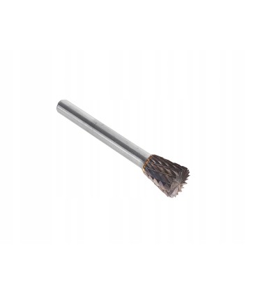 Frez-pilnik do metalu z węglika wolframu 12x12mm trzpień 6mm (stożkowy odwrócony)