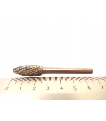 Frez-pilnik do metalu z węglika wolframu 10x25mm