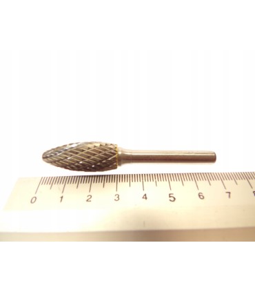 Frez-pilnik do metalu z węglika wolframu 12x32mm trzpień 6mm