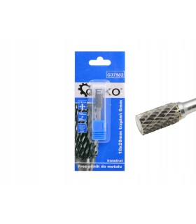Frez-pilnik do metalu z węglika wolframu 10x20mm trzpień 6mm (kwadrat)