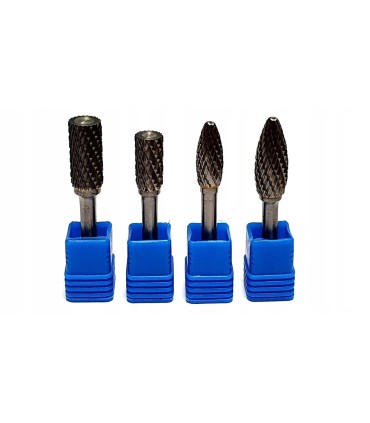 Frez pilnik do metalu z węglika wolframu 12x25mm trzpień 6mm (kwadrat)