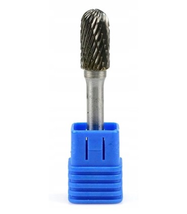 Frez-pilnik do metalu 10x20mm trzpień 6mm (walcowy z zaokrągloną główką)