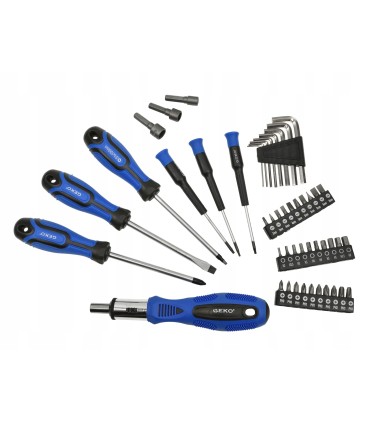 Zestaw wkrętaków, bitów, nasadek 122el.