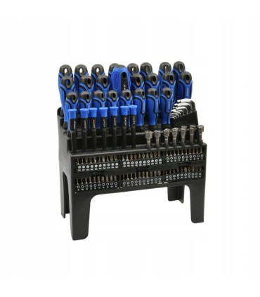 Zestaw wkrętaków, bitów, nasadek 122el.