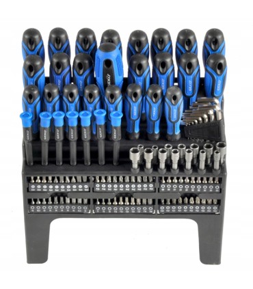 Zestaw wkrętaków, bitów, nasadek 122el.