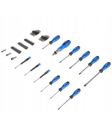Zestaw wkrętaków, bitów, nasadek 122el.