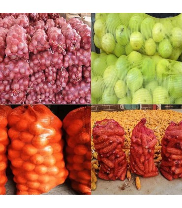 Worek raszlowy z zaciągiem 30x50cm 5kg /Pomarańczowy