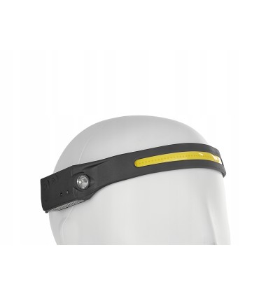 Latarka czołowa z czujnikiem ruchu LED COB 3W + 1W XPE 1200mAh 350lm IPX4