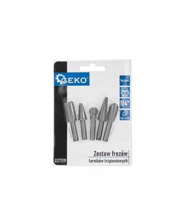 Zestaw frezów – tarników trzpieniowych do drewna 5el 