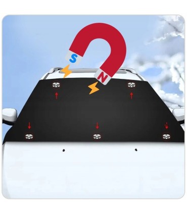 Mata antyszronowa na szybę z magnesami 170x120cm + uszy