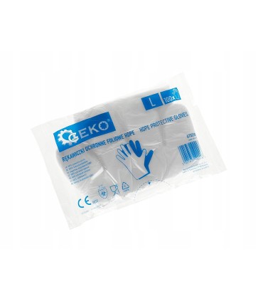 Rękawiczki ochronne foliowe HDPE 100szt