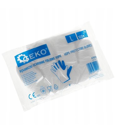 Rękawiczki ochronne foliowe HDPE 100szt