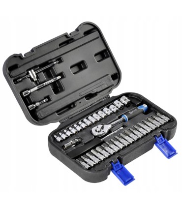 Zestaw kluczy nasadowych 1/4" 38el. 
